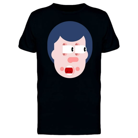 Shock Face Man Doodle Tee Men's -Image by Shutterstock