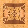 thumbnail image 1 of Ahgly Company Indoor Square Abstract Orange Modern Area Rugs, 5' Square, 1 of 4