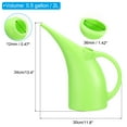 thumbnail image 2 of Watering Can 0.5 Gallon / 2L, PE Modern Small Watering Cans Long Spout, Green, 2 of 6