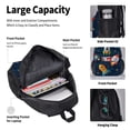 thumbnail image 4 of Easygdp Spaceships and Stars Mochila para Niños y Niñas con Set de Caja de Almuerzo y Estuche para Lápices 3 en 1, Mochila Escolar Estampada para Adolescentes, 4 of 7
