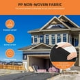 thumbnail image 4 of Geotextile Landscape, 3ft x 100ft & 8oz Non-Woven Landscape Fabric, PP Drainage 350N Tensile Strength & 440 N Load Capacity, for Ground Cover, Driveway & Road Stabilizationr, French Drains, 4 of 7
