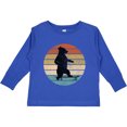 thumbnail image 3 of Inktastic Skateboard Bear Retro Sunset Boys or Girls Long Sleeve Toddler T-Shirt, 3 of 5