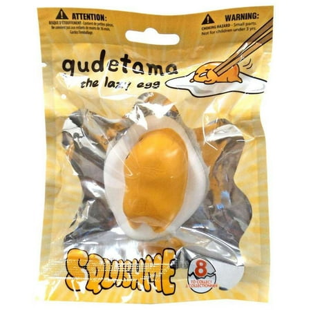 Sanrio Squishme Gudetama Squeeze Toy (Laying on Side)