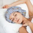 thumbnail image 6 of Rateoe Dogs Are Running Pattern Silk Satin Hair Bonnet for Sleeping, Adjustable Sleep Cap Turban for Women , Curly Straight Hair Long Large Braid, 6 of 6