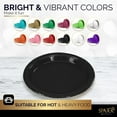 thumbnail image 6 of Disposable Paper Plates Black, 6 3/4 Inches Paper Dessert Plates, Strong and Sturdy Disposable Plates for Party Plates, Pack of 50 - By Amcrate, 6 of 8