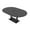 Asian Night w/Matte Black Base with Electric, variant on 7X4 Racetrack Shaped Conference Table Power And Data Square Metal Base