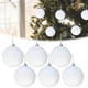 thumbnail image 3 of 6PC White Christmas Christmas Tree Decoration Plastic Christmas Decoration Ornaments Christmas Tree Decoration 3.15 Inch, 3 of 8