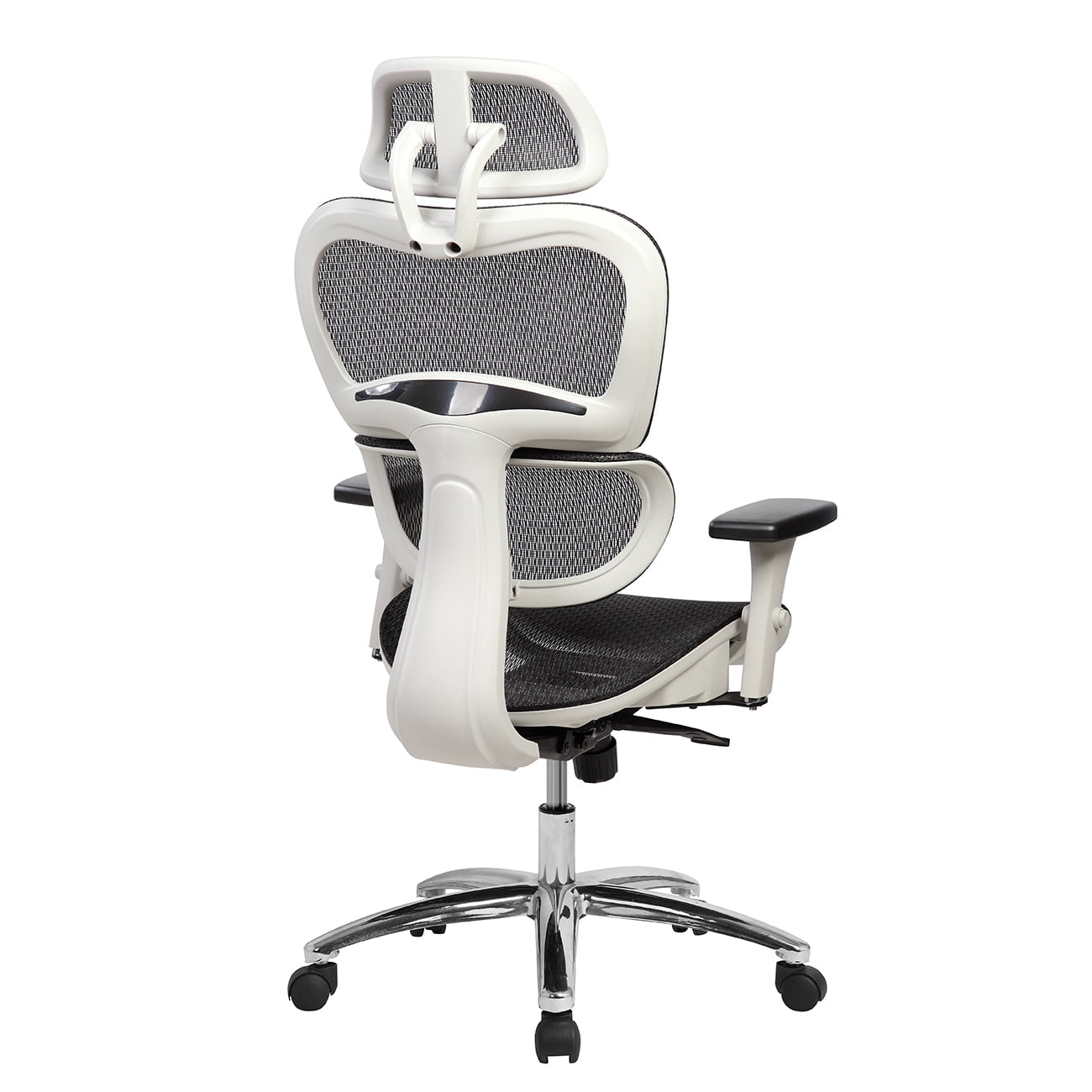 Modern High-Back Mesh Executive Office Chair With Headrest And Flip Up -  Techni Mobili