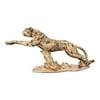 The Crabby Nook Leopard Sculpture Hand Carved Fish Bone Statue Home Decor