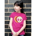 thumbnail image 2 of Layered Alien Emoji Vibes - Retro Galactic Graphic Youth's T-shirt, 2 of 4
