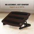 thumbnail image 5 of Foot Rest for Under Desk at Work, Ergonomic Wooden Desk Foot Rest with 7 Adjustable Angles, Anti-Slip Footrest Comfortable Foot Stools for Office Leg Rest, No Assembly, 5 of 8