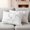 White, variant on Sage Green Outdoor Waterproof Pillow Covers, Minimalist Abstract Modern White Art Decorative Square Throw Pillowcase Sofa Cushion Sham for Patio/Couch/Chair, 16"x16" 2 Pack