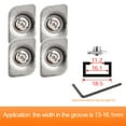 thumbnail image 1 of 5Pcs Stainless Steel Wind Bracket Limit Plate Non Punching Opening for Window, 1 of 8