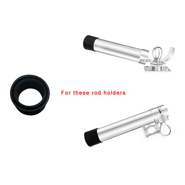 6 Pieces Black Rubber Rod Holder Insert Replacement Fits Stainless Steel Fishing  Rod Holder 50.8mm Outer Diameter 
