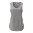 thumbnail image 4 of NECHOLOGY Workout Tanks For Women Women's Backless T-Shirts Y2K Crop Top Solid Casual Long Sleeve Vintage Cut Out 2023 Summer Fashion Grey Medium, 4 of 5