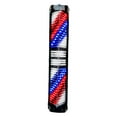 thumbnail image 3 of Luz de poste de barbero giratoria LED Yuyangstore clásica montada en la prueba de agua rojo Borde negro 1 m, 3 of 8