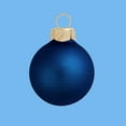 thumbnail image 3 of 6ct Matte Midnight Blue Glass Ball Christmas Ornaments 4" (100mm), 3 of 4