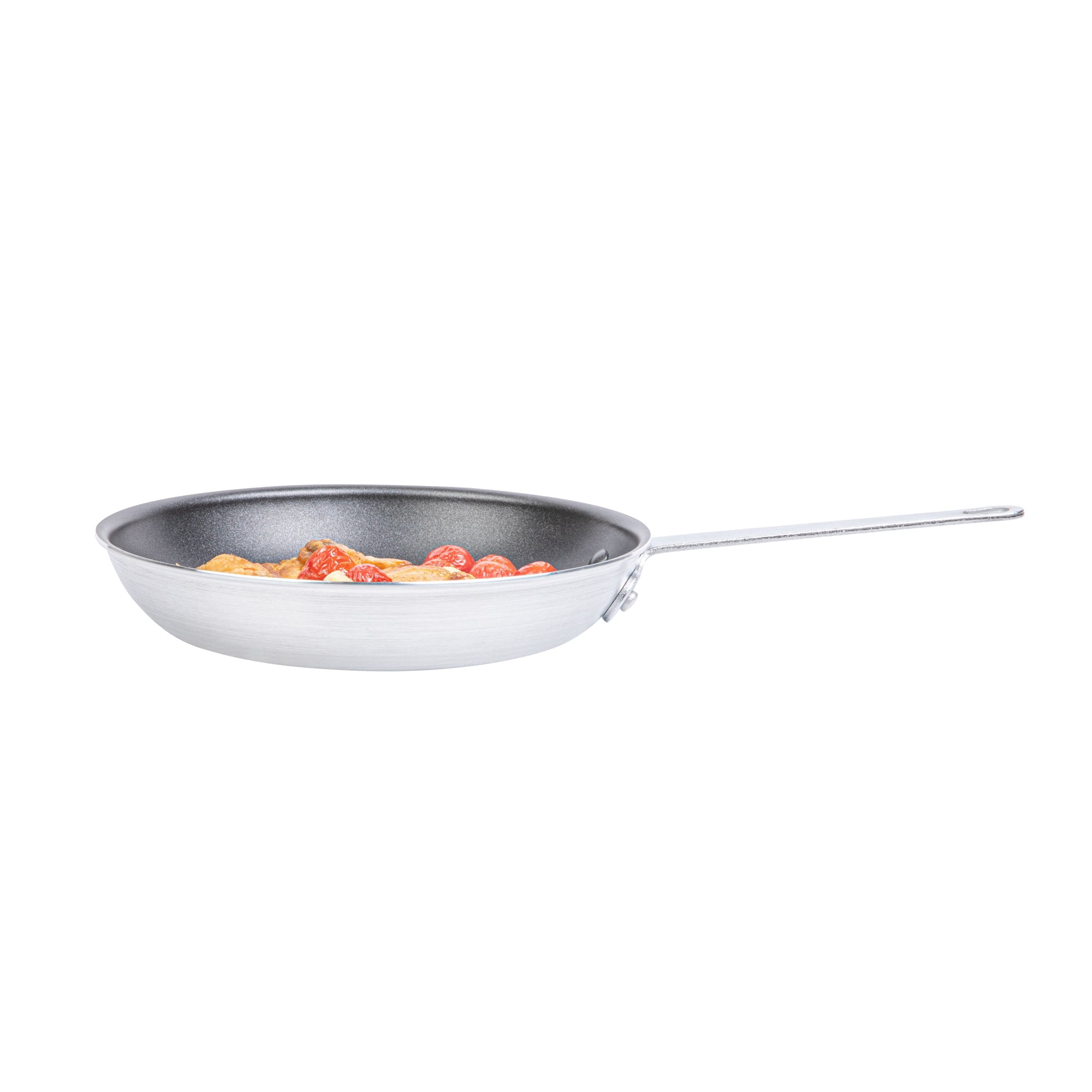Restaurantware-Met Lux 10 Inch Fry Pan, 1 No-Stick Frying Pan - Induction-Ready, Triple-Riveted, Black Aluminum Cooking Skillet, Durable, For Searing, Sautéing, And Browning Food