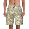 thumbnail image 1 of Men Board Shorts World Map Y2K Funny Swimming Trunks Colorful Geographic Quick Dry Trendy Large Size Beach Shorts, 1 of 5