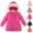 Black, variant on JSGEK Long-sleeved Warm Hooded Zipper Jacket Soft Comfortable Material Stylish Casual Look with Pockets Suitable for Daily Wear Outdoor Activities Fashionable Kids Outerwear Red 6 Years