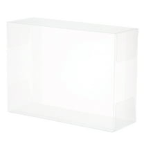 Uxcell 10 PCS Clear Gift Box 4.4"x2"x6" Transparent Candy Box Plastic Favor Boxes Packing
