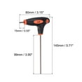 thumbnail image 2 of Uxcell 2.5mm Ball End Hex T-Handle Wrench Spanner, Metric S2 Steel, 2 of 5