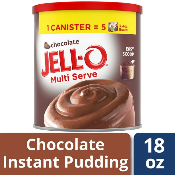 JellO Instant Chocolate Pudding, 18 oz Can