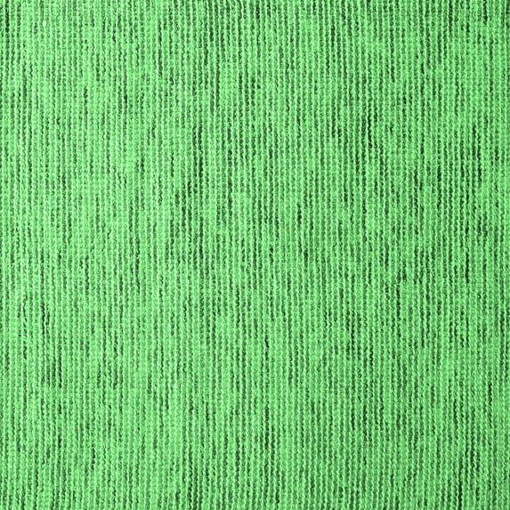Ahgly Company Indoor Square Abstract Emerald Green Contemporary Area Rugs, 4' Square