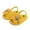 E057-Yellow, variant on hengsof Fashionable Floral Sandals for Girls Comfortable Soft Sole Toddler Shoes Casual Summer Shoes for Babies