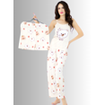 thumbnail image 3 of SET DE PIJAMA DE 3 PIEZAS PANTALON, SHORT Y BLUSA PARA MUJER DISEÑO UNICO UNITALLA, 3 of 5
