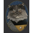thumbnail image 2 of Women's Star Trek: The Next Generation Lieutenant Commander Worf Cat Racerback Tank Top Black Heather Large, 2 of 4
