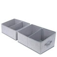 thumbnail image 1 of Fabric Storage Bins, Premium Material Multipurpose Storage Cube For Shelves, Closet Organizer, Wave Light Grey, Set Of 3, 1 of 5
