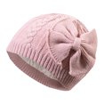 thumbnail image 1 of Gorro de punto cálido de invierno para niñas, gorro infantil con forro de algodón, 1 of 5