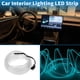 thumbnail image 3 of Luces LED de cable EL de 4m Unique Bargains, tira de luz brillante para iluminación interior de coches, luz de neón flexible para decoración de coches USB (5v) Azul Hielo, 3 of 7