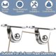 thumbnail image 4 of 1 Inch Mini Duplex Pulley Roller Frictionless Silent Wheel - 1 Set Edition 0724, 4 of 5