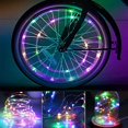 thumbnail image 2 of Decorative Spoke Lights, Waterproof Bright LED Compatible with Safety Warning, Easy Installation With Adjustable Modes On Most Bicycles, Visible From All Angles, 2 of 5