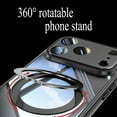 thumbnail image 6 of Phone Case for iPhone 17 Pro Max,Magnetic Rotatable Ring Stand Lens Protection Slim Phone Cover,Black,iPhone 17 Pro Max-6.9", 6 of 12