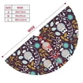 thumbnail image 3 of KLL 36" Christmas Tree Skirt Forest Cute Owl Xmas Tree Skirts Mat for New Year Xmas Holiday Party Indoor Outdoor Home Decoration, 3 of 7