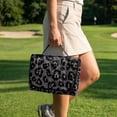 thumbnail image 3 of HUIACONG Black Leopard Print Golf Cart Seat Covers Breathable Portable Golf Cart Seat Covers Club Car Comfortable Non-Slip Fit Most Cars EZGO Yamaha Club Car, 3 of 7