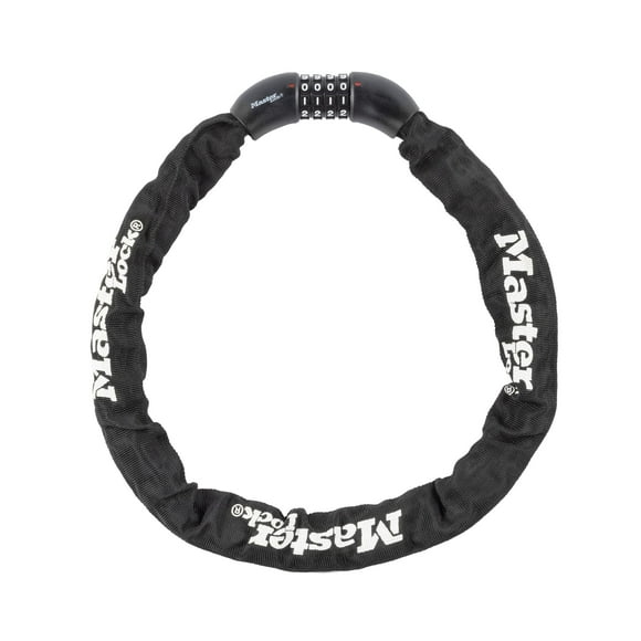 Chain Lock Master Lock de acero endurecido, 90 cm de largo x 8 mm de diámetro