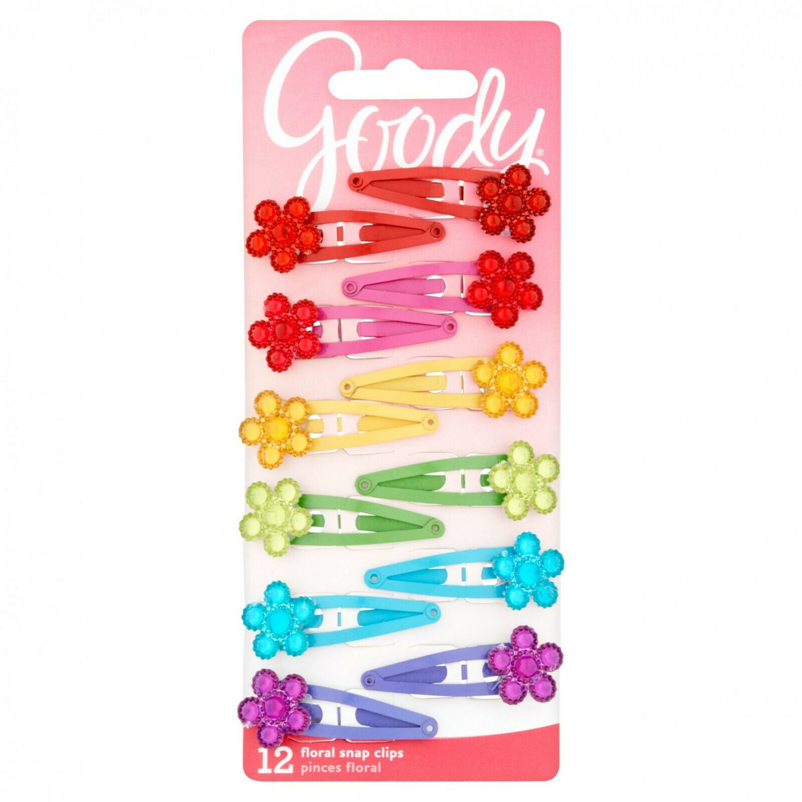 Goody Jeweled Flower Contour Clip, Easy Snap Styling Hair Goody Jeweled Flower Contour Clip, Easy Snap Styling Hair