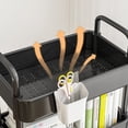 thumbnail image 3 of Bewildely Organizador deslizante delgado para baño y cocina, carrito de almacenamiento de 3 niveles, eficiente y elegante, fácil de mover Almacenamiento y organización del hogar Blanco, 3 of 6