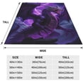 thumbnail image 3 of Dragon Blanket 60"X80"Animal Throws Purple Blanket Gifts Dragon Lover Dragon Decor Soft Cozy Fleece Flannel Bedding Blanket for Boys Girls Kids, 3 of 6