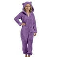 thumbnail image 4 of XIMIN Kids Girls Fleece Onesie Pajamas Jumpsuit Costume Fuzzy Cute Animal Onesie Winter Warm Sherpa Lined Romper One Piece Zipper Hooded Cute Playsuit Sleepwear, 4 of 6