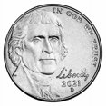 thumbnail image 2 of 2021-D Jefferson Nickel 40-Coin Roll BU, 2 of 3