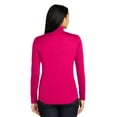thumbnail image 2 of Sport Tek Women's PosiCharge Competitor 1/4-Zip Pullover, Pink Raspberry, 3XL, 2 of 4