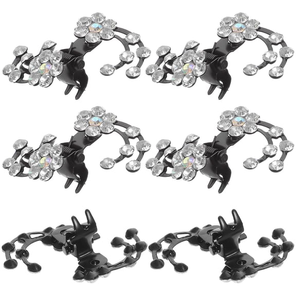 PENIKOKO Alloy Hair Claw Clips Small Hair Accessories 6Pcs White Women Elegant