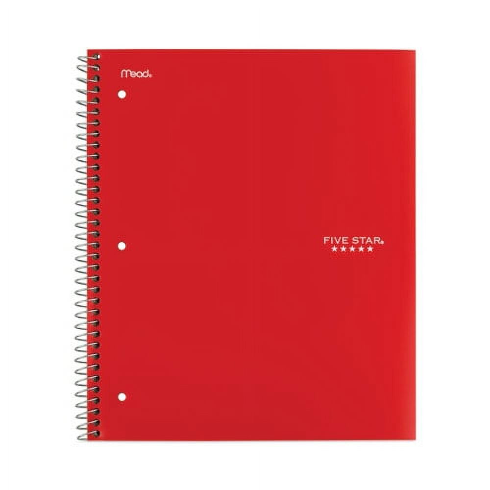Wirebound Notebook, 1 Subject, Medium/College Rule, Randomly Assorted Covers, 11 x 8.5, 100 Sheets, 6/Pack | Bundle of 2 Packs