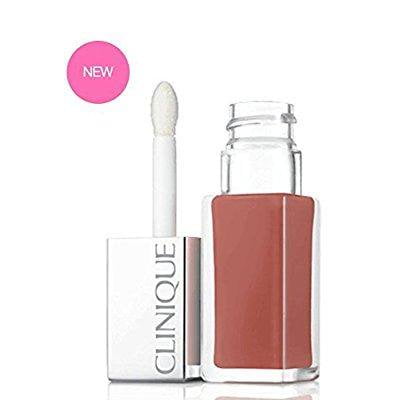Clinique Pop Lacquer Lip Colour +Primer Rouge Laque+Base 09 Nude Pop New In Box