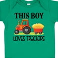 thumbnail image 4 of Inktastic Farming Cute Boy Loves Tractors Boys Baby Bodysuit, 4 of 5